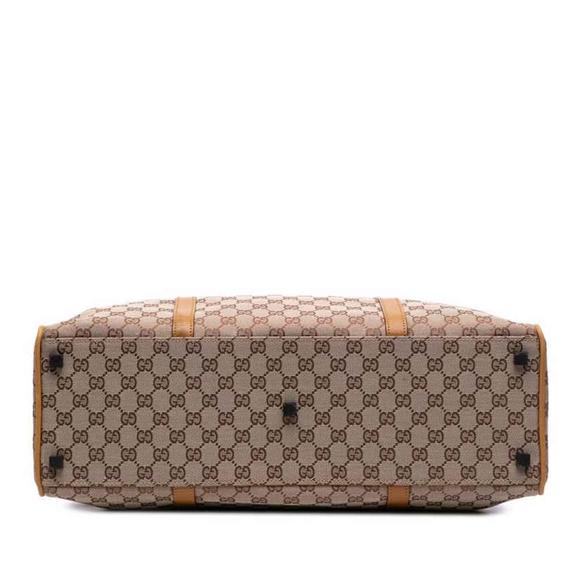 Gucci GG Canvas Travel Bag Brown Canvas Good condition - Inside View