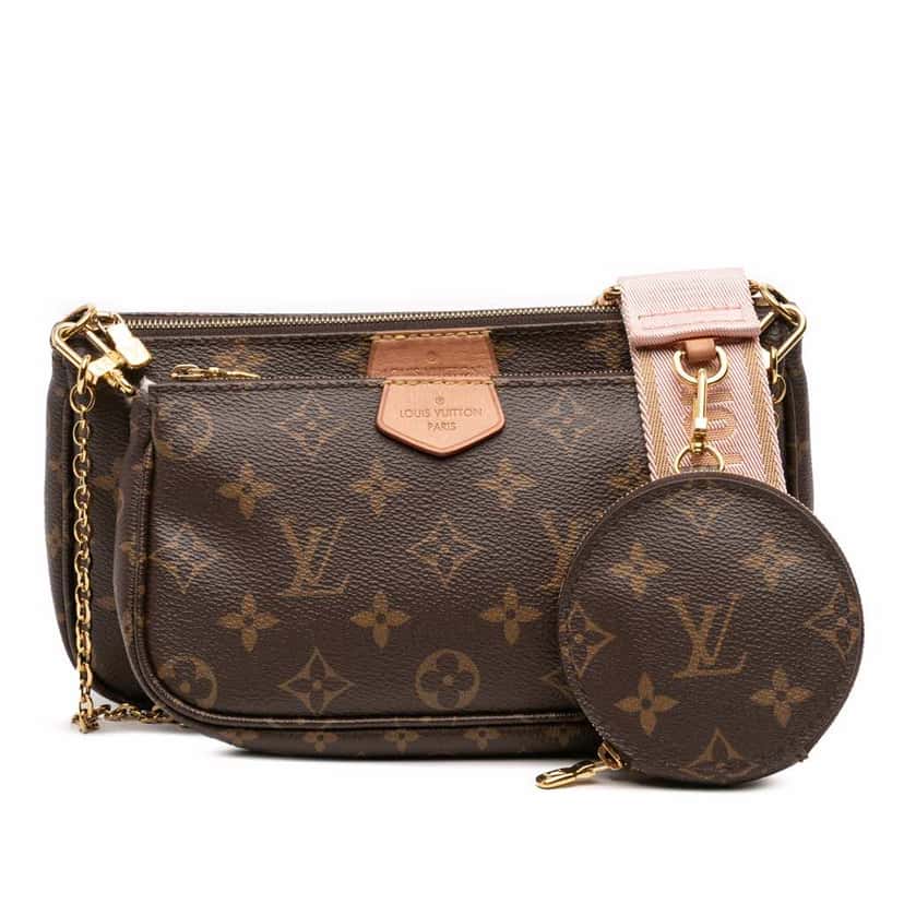 Louis Vuitton Monogram Multi Pochette Accessoires Brown Canvas Good condition - Front View