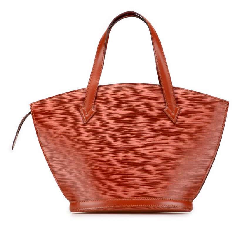 Louis Vuitton Epi Saint Jacques PM Short Strap Brown Leather Good condition - Front View