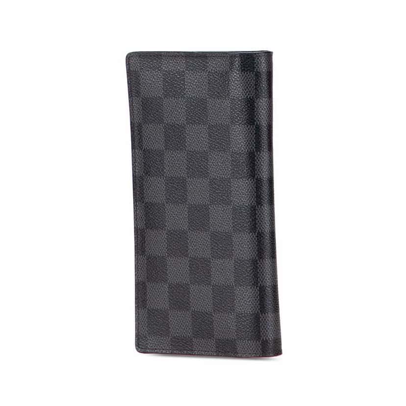 Louis Vuitton Damier Graphite Brazza Wallet Black Canvas Good condition - Back View