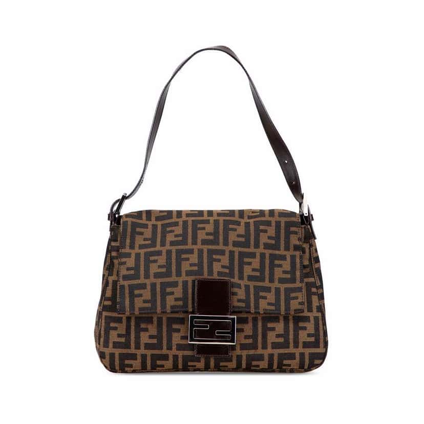 Fendi Zucca Canvas Mamma Forever Brown Canvas Good condition - Front View