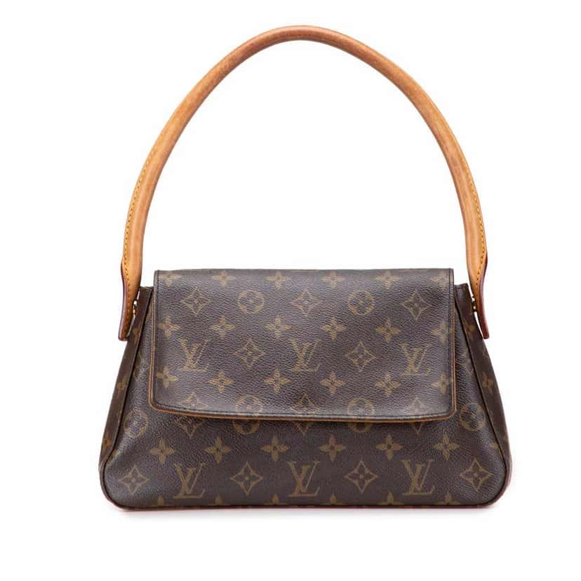 Louis Vuitton Monogram Mini Looping Brown Canvas Good condition - Front View