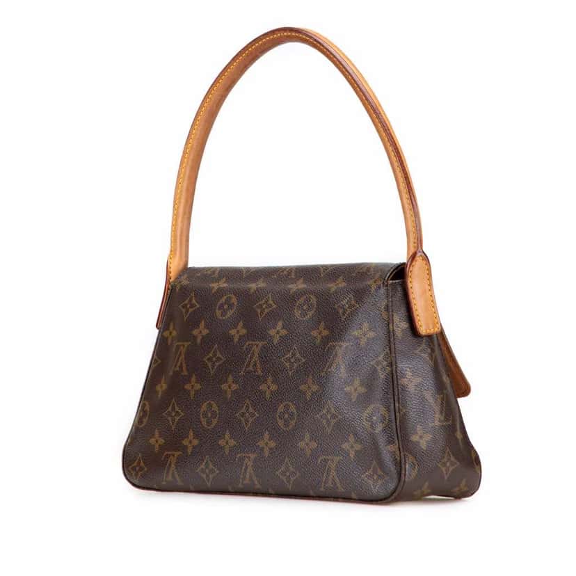 Louis Vuitton Monogram Mini Looping Brown Canvas Good condition - Back View