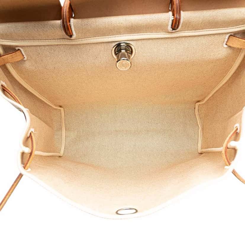 Hermès Toile Herbag 39 Brown Canvas Good condition - Model View