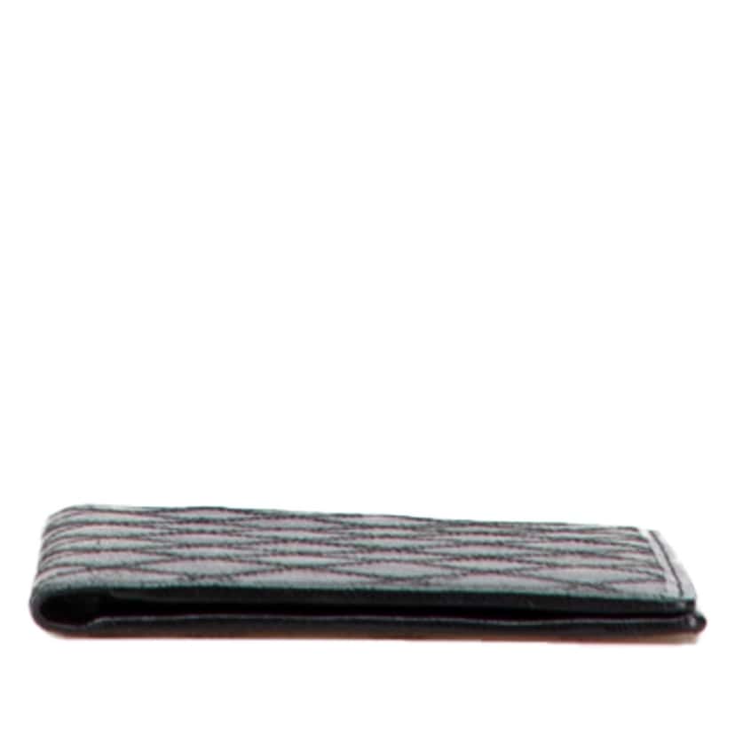 Chanel Double Stitched Lambskin Long Bill Wallet Black Leather Good condition - Inside View