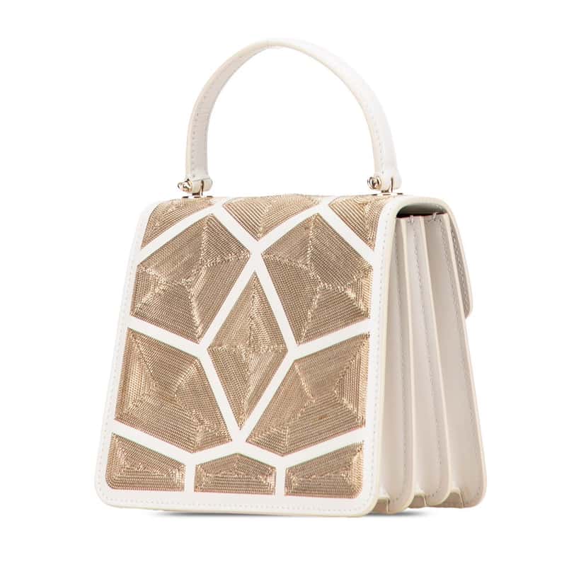 Bvlgari Leather Serpenti Forever Million Chain Top Handle Bag Brown Leather Good condition - Back View