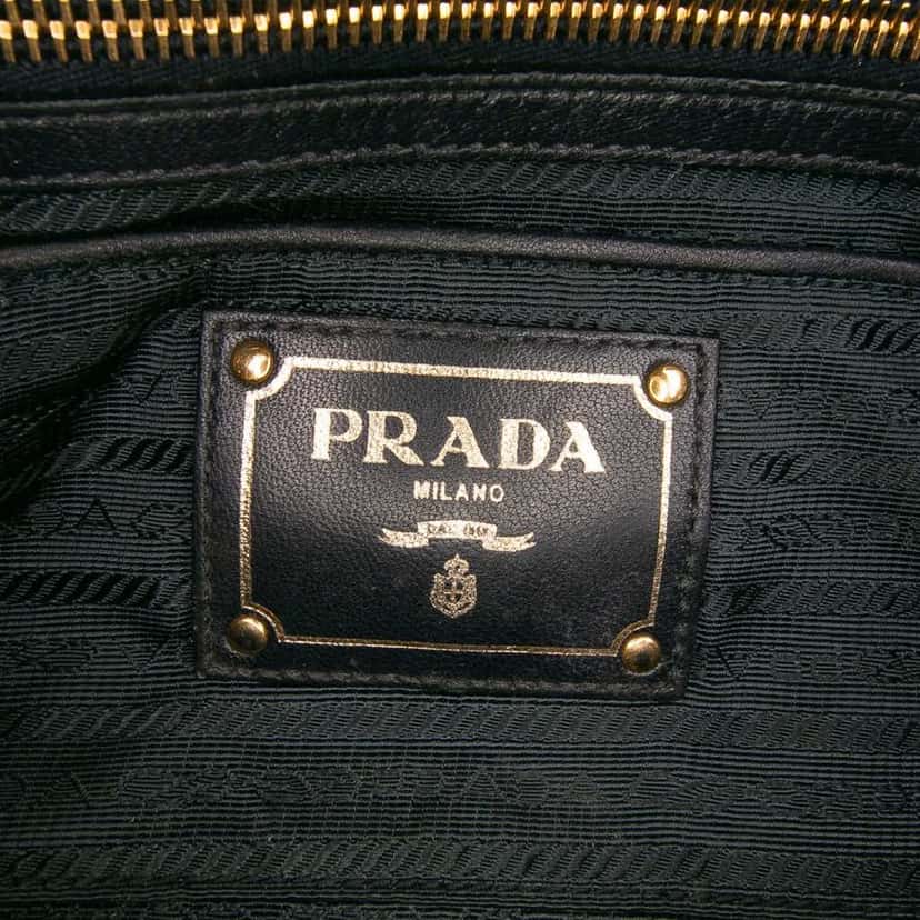 Prada Tessuto Gaufre Satchel Black Good condition - Box View