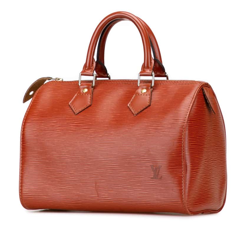 Louis Vuitton Epi Speedy 25 Brown Leather Good condition - Back View