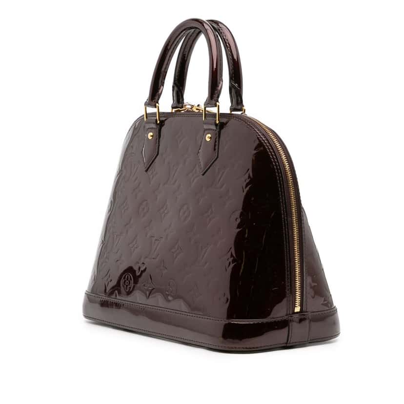 Louis Vuitton Monogram Vernis Alma PM Purple Leather Good condition - Back View