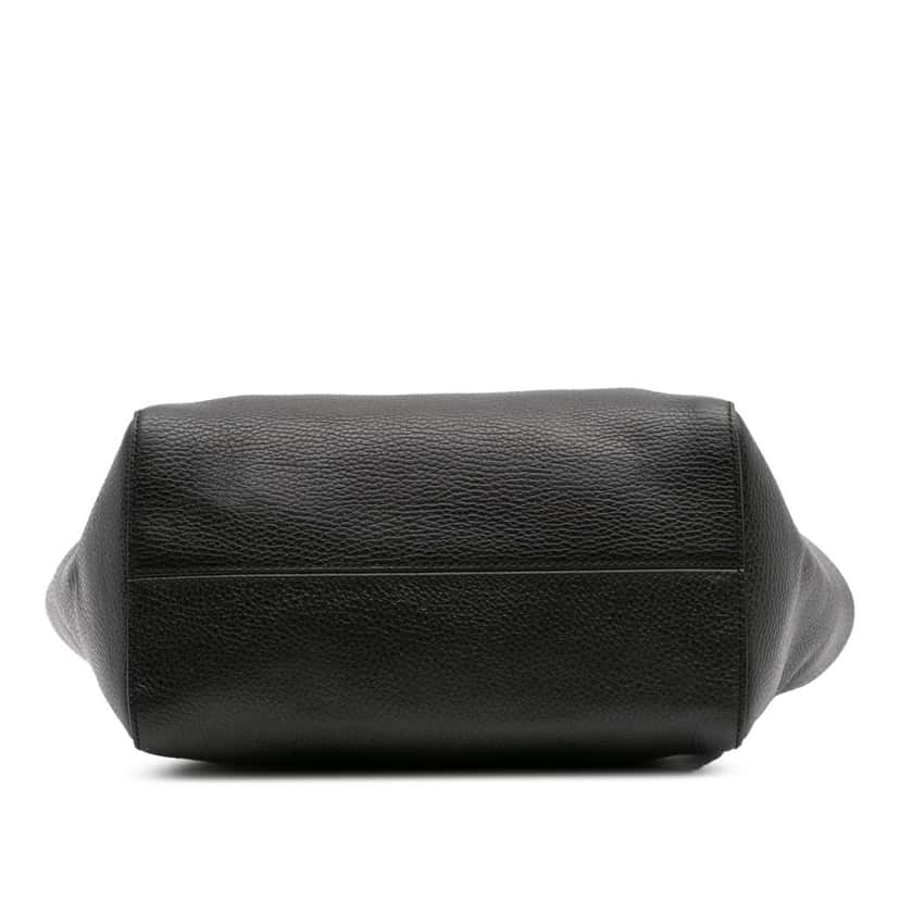 Gucci Small Leather Swing Tote Black Leather Good condition - Inside View