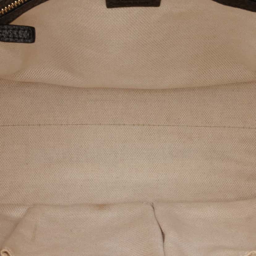 Gucci Small Pebbled Leather Soho Cellarius Satchel Black Leather Good condition - Model View
