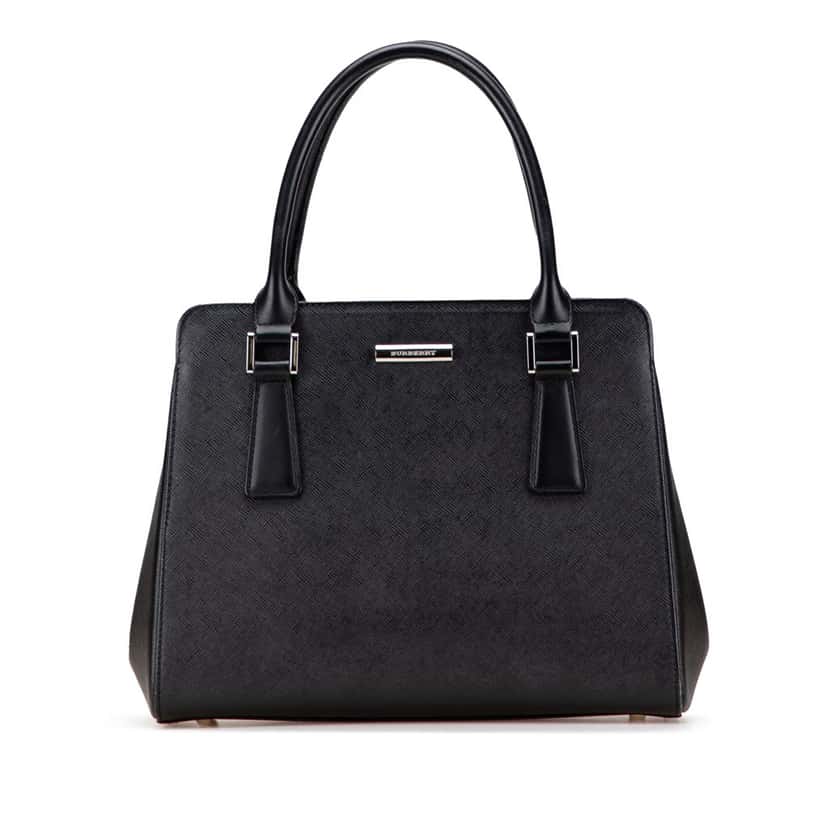 Burberry Leather Handbag Black Leather Good condition - Front View