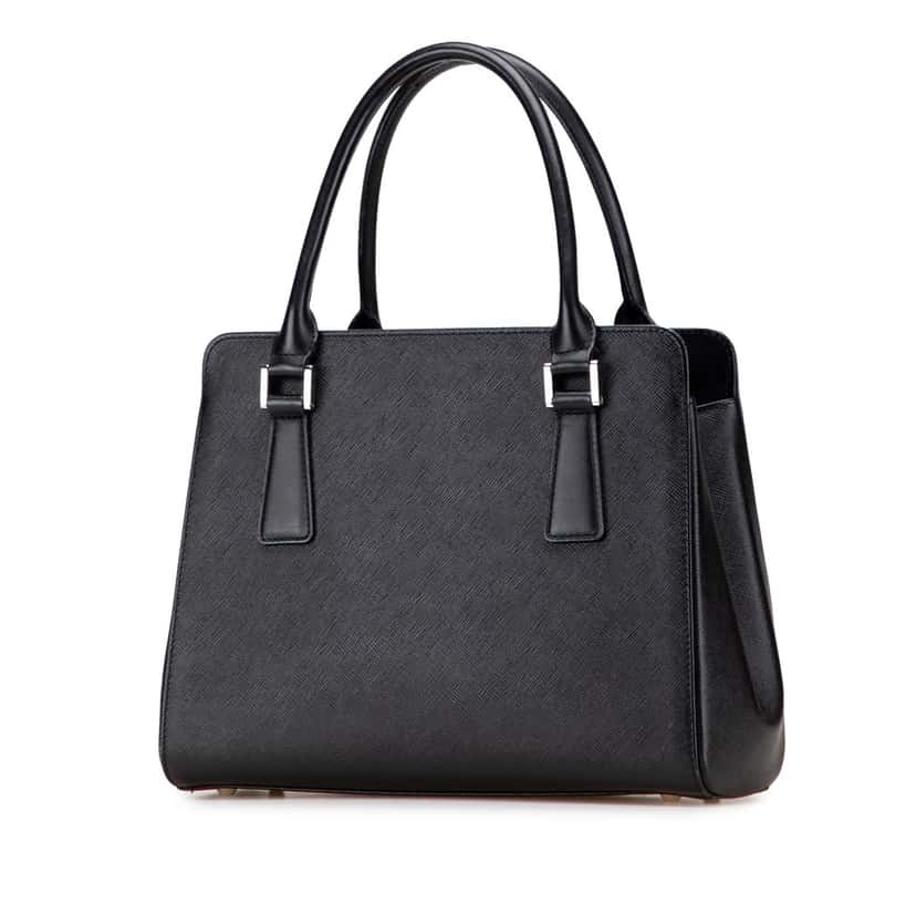 Burberry Leather Handbag Black Leather Good condition - Back View