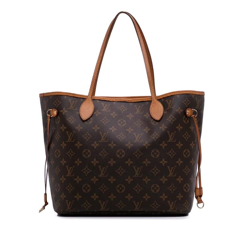 Louis Vuitton Monogram Neverfull MM Brown Canvas Good condition - Front View