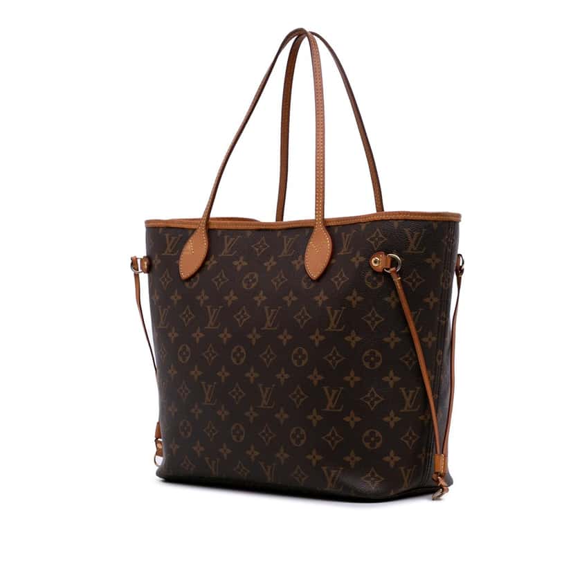 Louis Vuitton Monogram Neverfull MM Brown Canvas Good condition - Back View
