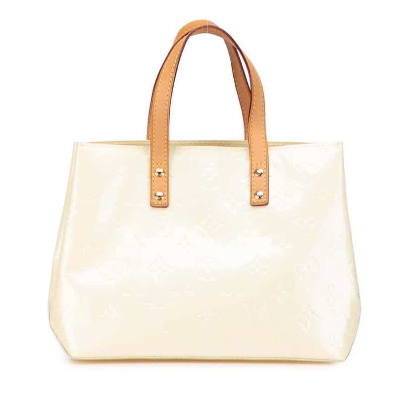 Louis Vuitton Monogram Vernis Reade PM White Leather Good condition - Front View