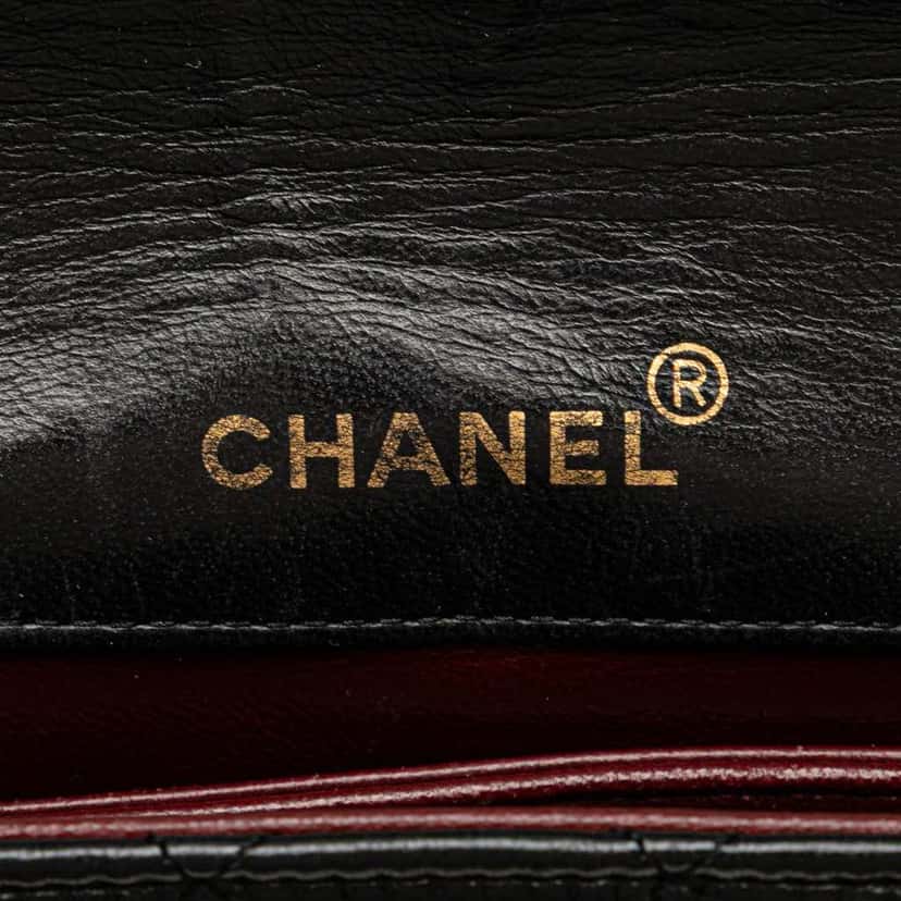 Chanel CC Quilted Lambskin Bijoux Chain Curved Full Flap Black Leather Good condition - Box View