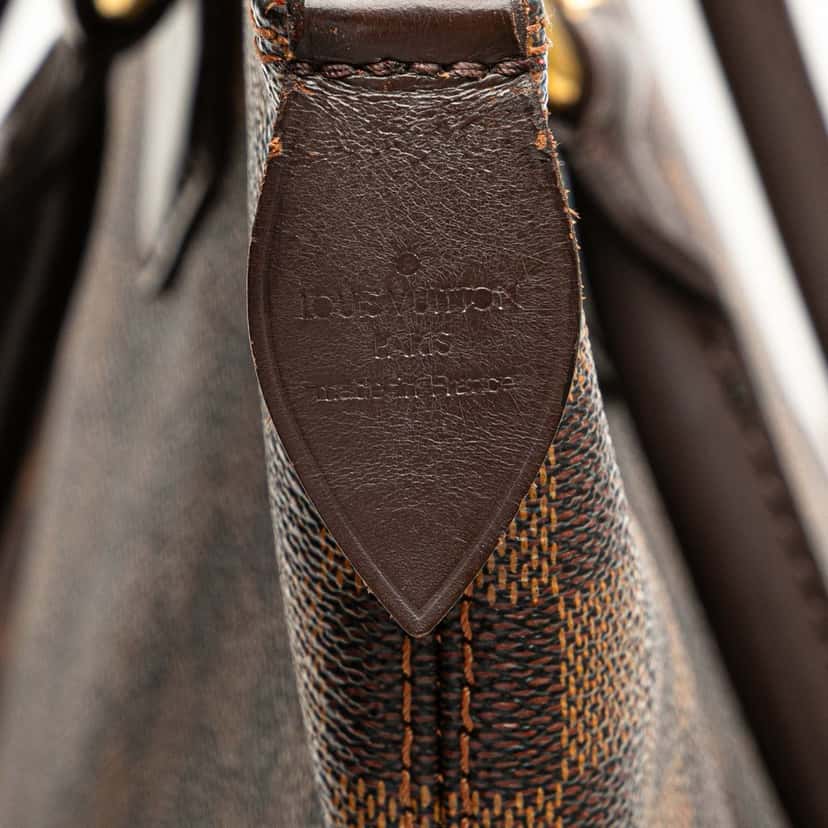 Louis Vuitton Damier Ebene Saleya MM Brown Canvas Good condition - Box View