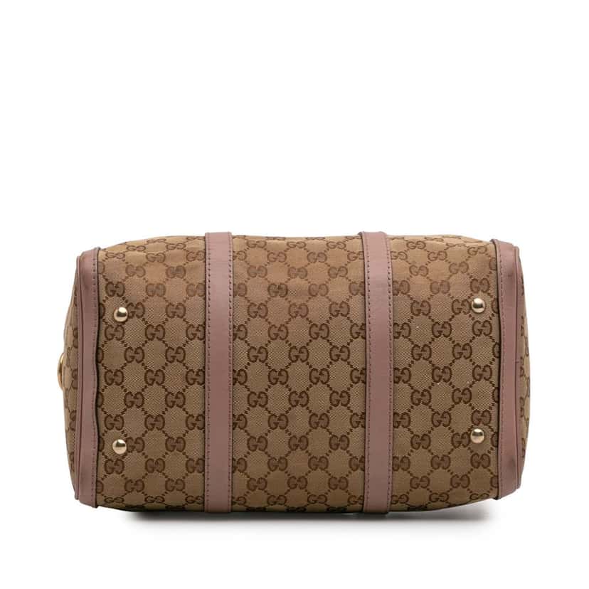 Gucci Medium GG Canvas Joy Boston Bag Brown Canvas Good condition - Inside View