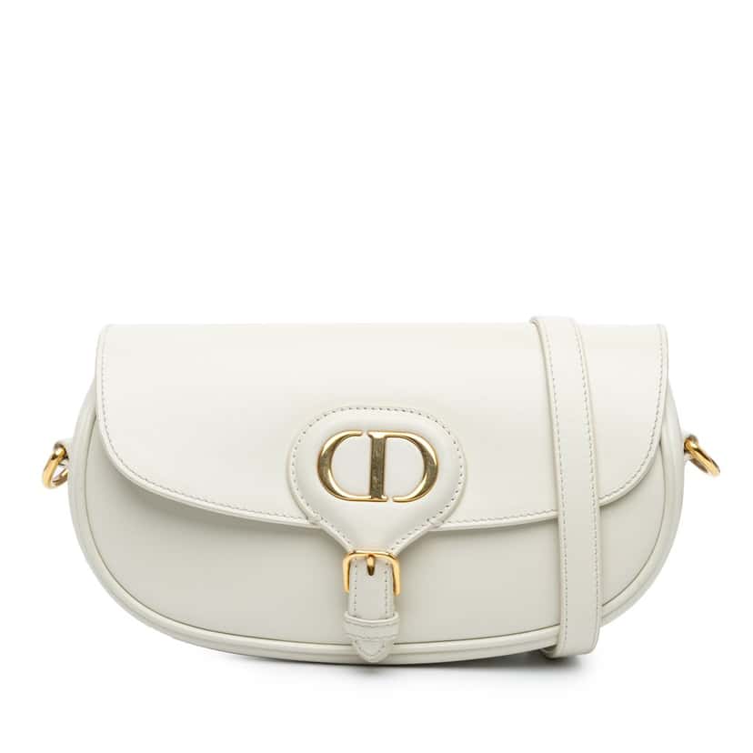 Dior Leather East West Bobby Crossbody White Leather Good condition - Front View