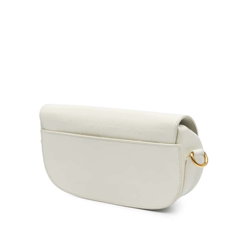 Dior Leather East West Bobby Crossbody White Leather Good condition - Back View