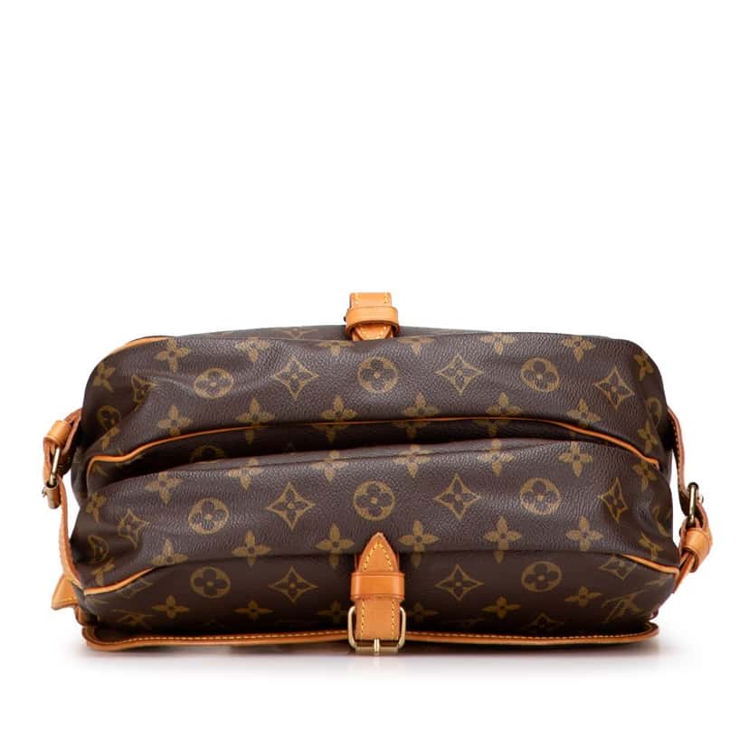 Louis Vuitton Monogram Saumur 25 Brown Canvas Good condition - Inside View
