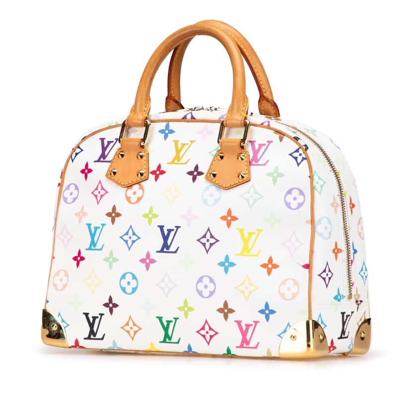 Louis Vuitton Monogram Multicolore Trouville White Canvas Good condition - Back View