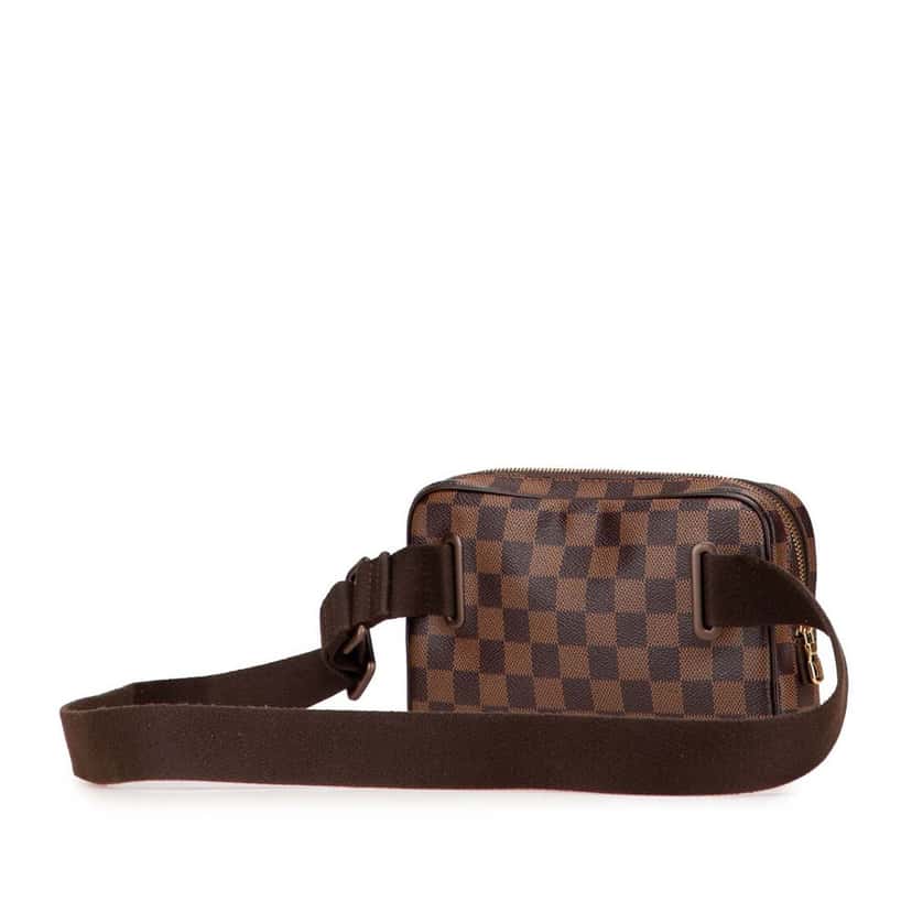 Louis Vuitton Damier Ebene Brooklyn Bum Bag Brown Canvas Good condition - Back View