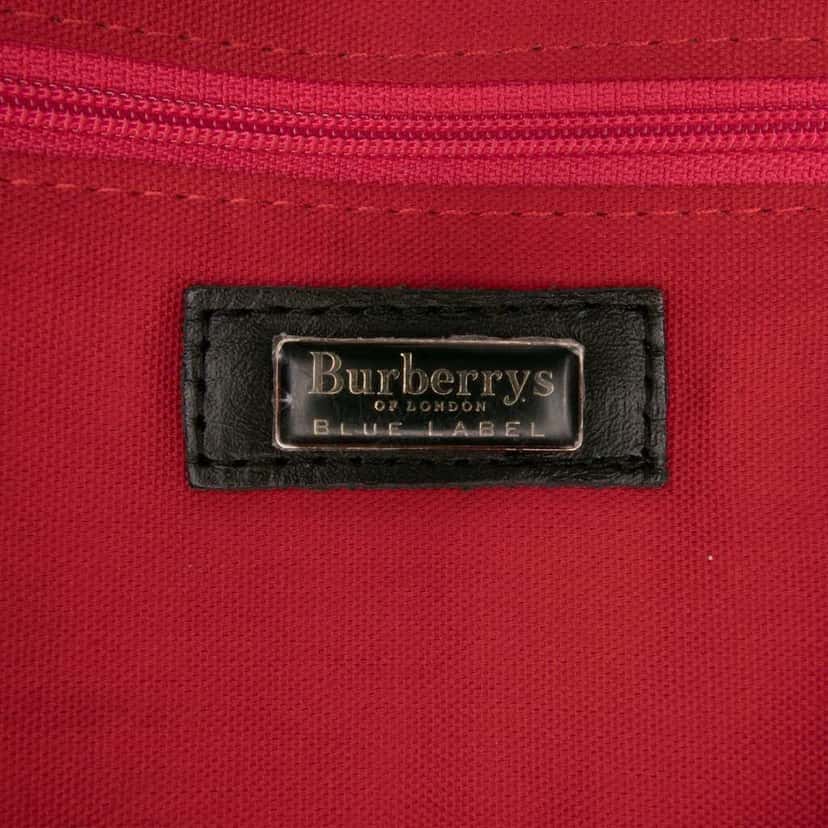 Burberry House Check Wool Handbag Green Wool Good condition - Box View