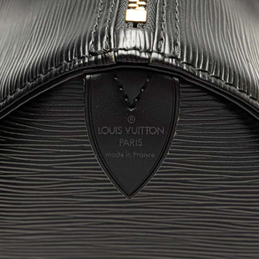 Louis Vuitton Epi Speedy 35 Black Leather Good condition - Box View