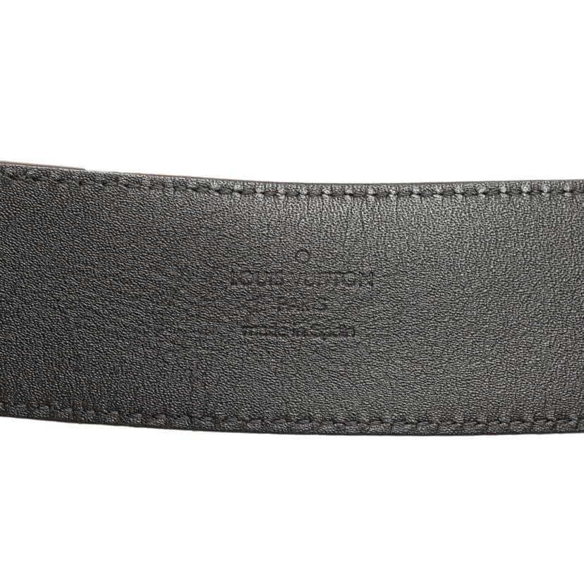 Louis Vuitton Mini Damier Suede Reversible Initiales Belt Brown Leather Good condition - Model View