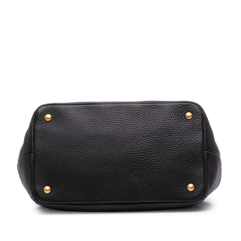 Prada Vitello Daino Open Convertible Tote Black Leather Good condition - Inside View