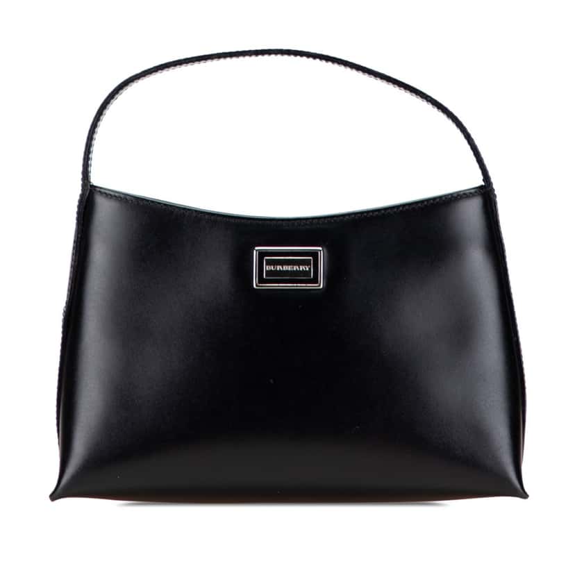 Burberry Leather Shoulder Bag Black Leather Good condition - Front View