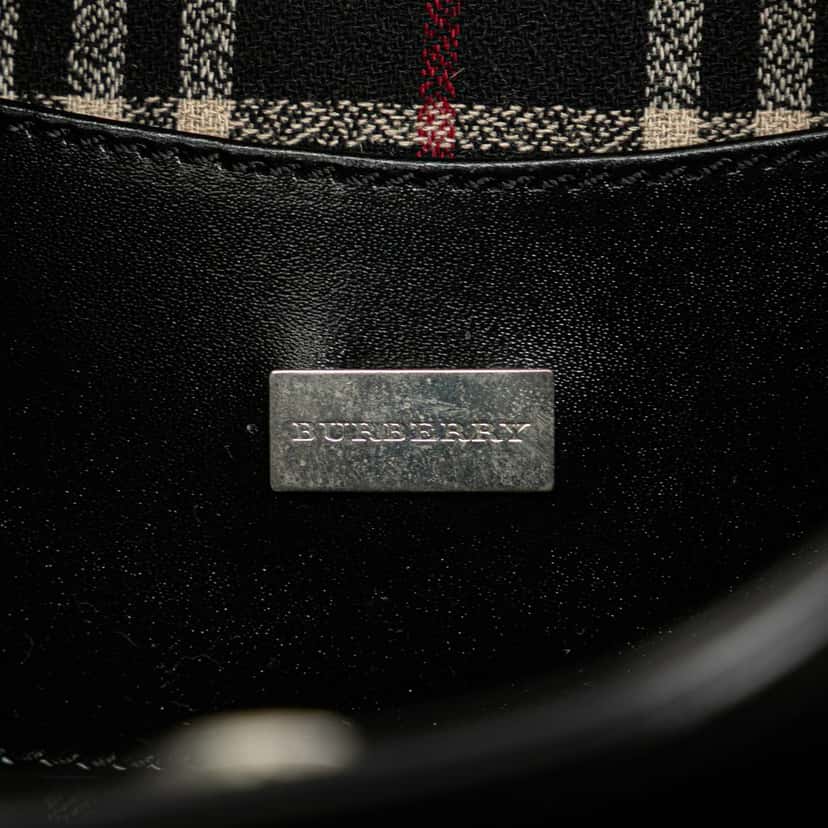 Burberry Leather Shoulder Bag Black Leather Good condition - Box View