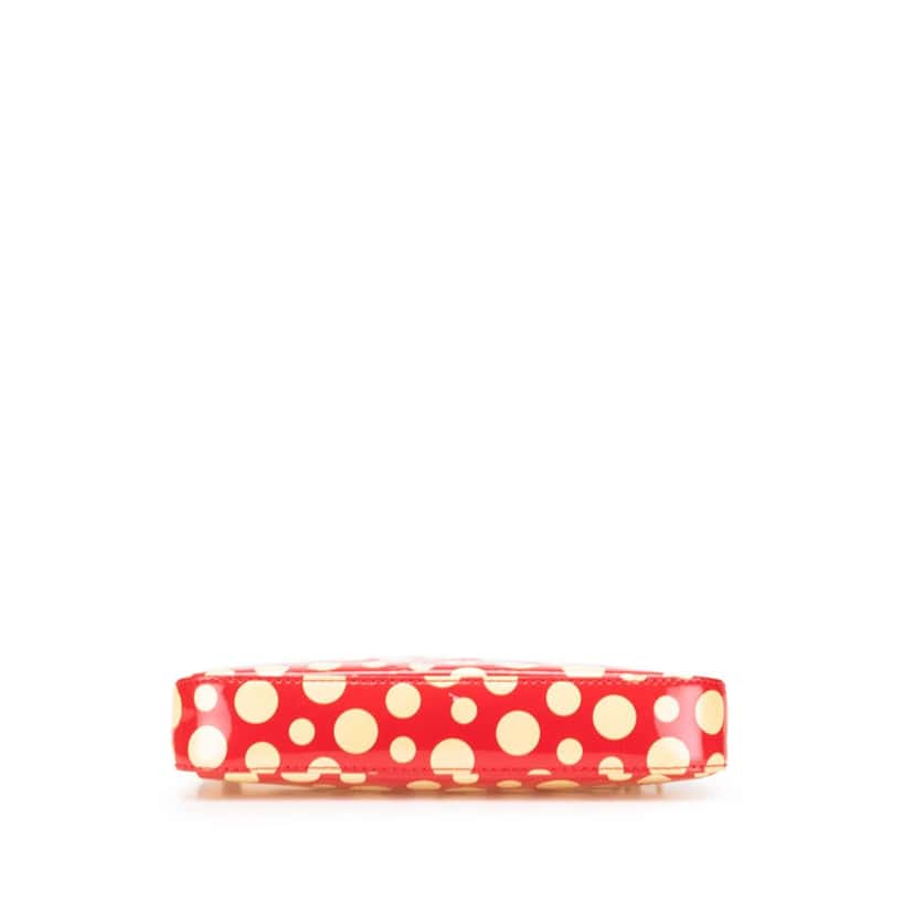Louis Vuitton Yayoi Kusama Monogram Vernis Dots Infinity Pochette Accessoires Red Leather Very good condition - Inside View
