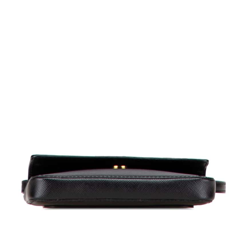 Prada Saffiano Crossbody Black Leather Good condition - Inside View