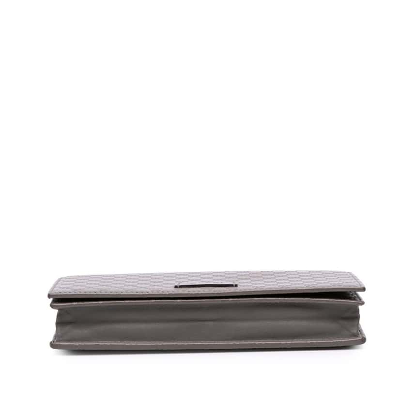 Gucci Microguccissima Wallet on Strap Brown Leather Good condition - Inside View