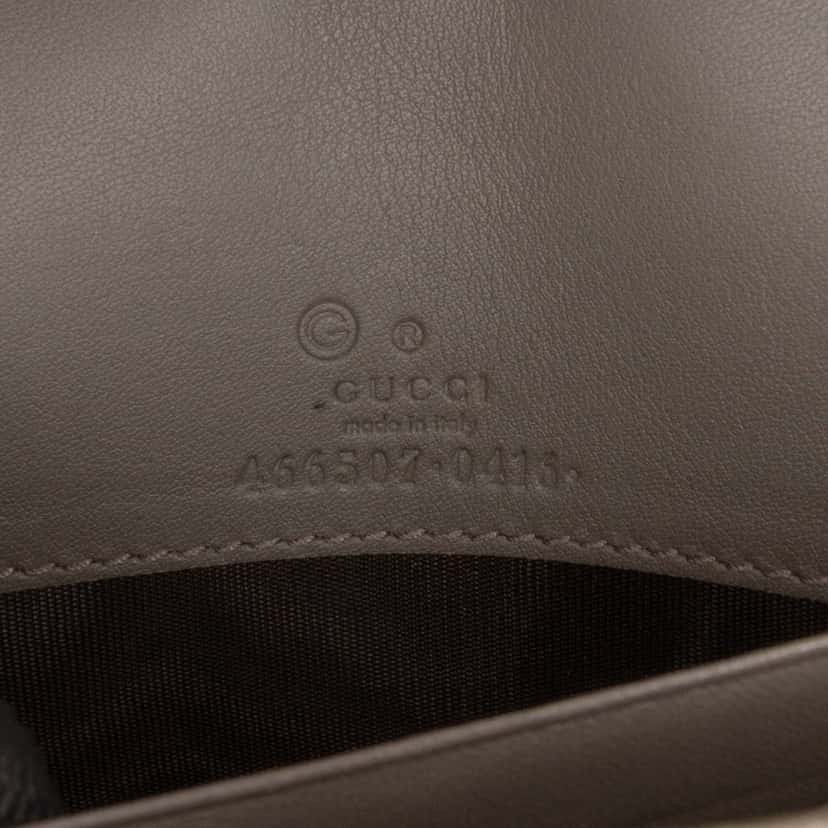 Gucci Microguccissima Wallet on Strap Brown Leather Good condition - Box View