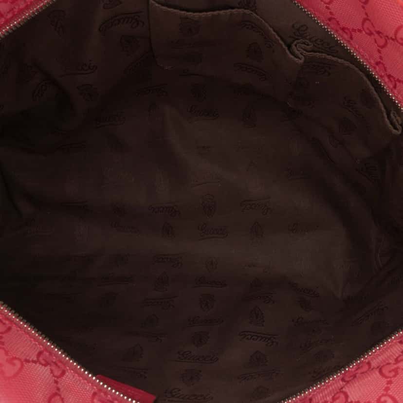 Gucci Medium GG Imprime Tote Red Canvas Good condition - Model View