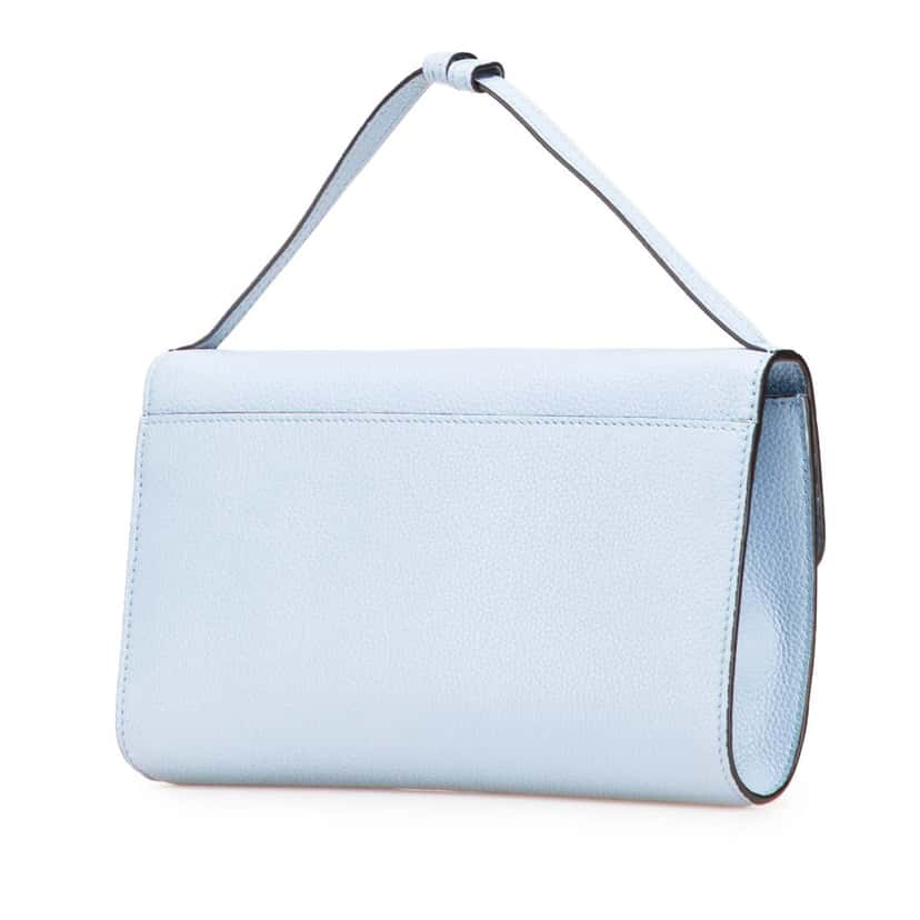 Gucci Small Leather Zumi Satchel Blue Leather Good condition - Back View