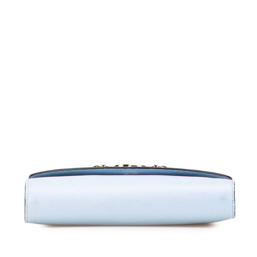 Gucci Small Leather Zumi Satchel Blue Leather Good condition - Inside View