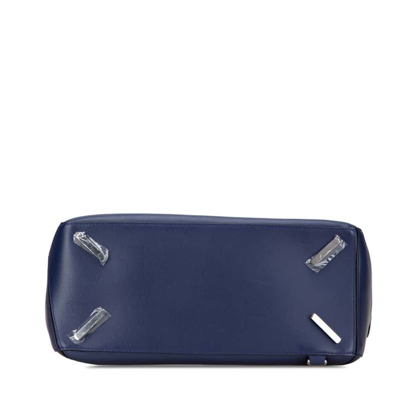 Loewe Large Calfskin Puzzle Satchel Blue Leather Good condition - Inside View