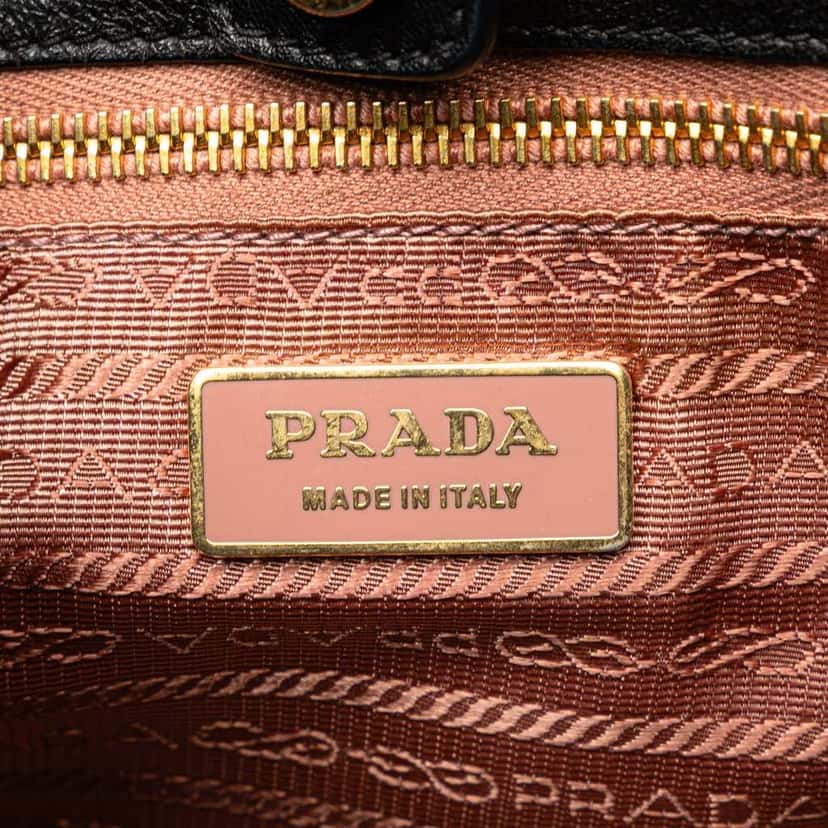 Prada Tessuto Fiocco Bow Handbag Black Good condition - Box View