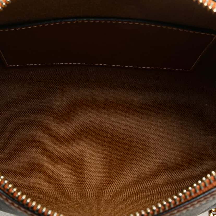 Celine Triomphe Coated Canvas Clutch On Chain Brown Canvas Good condition - Model View