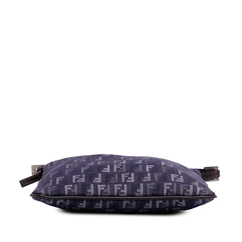 Fendi Zucchino Denim Crossbody Blue Denim Good condition - Inside View