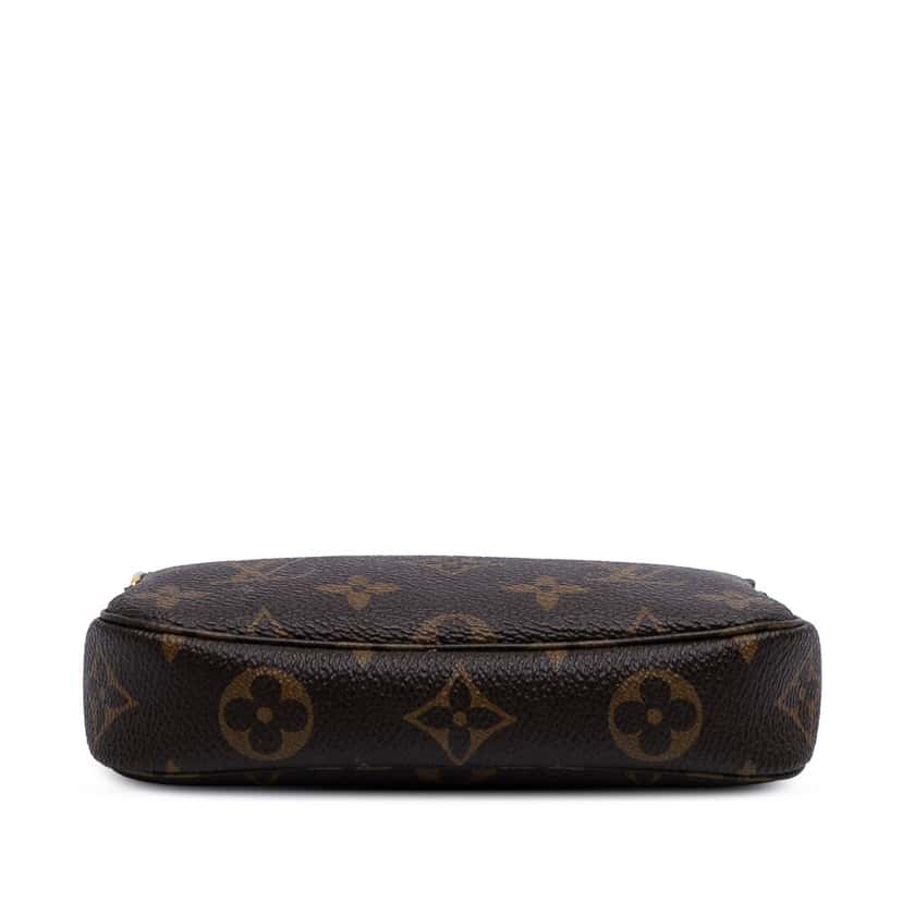 Louis Vuitton Monogram Mini Pochette Accessoires Brown Canvas Good condition - Inside View