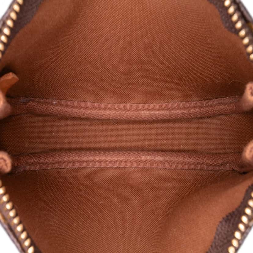 Louis Vuitton Monogram Mini Pochette Accessoires Brown Canvas Good condition - Model View