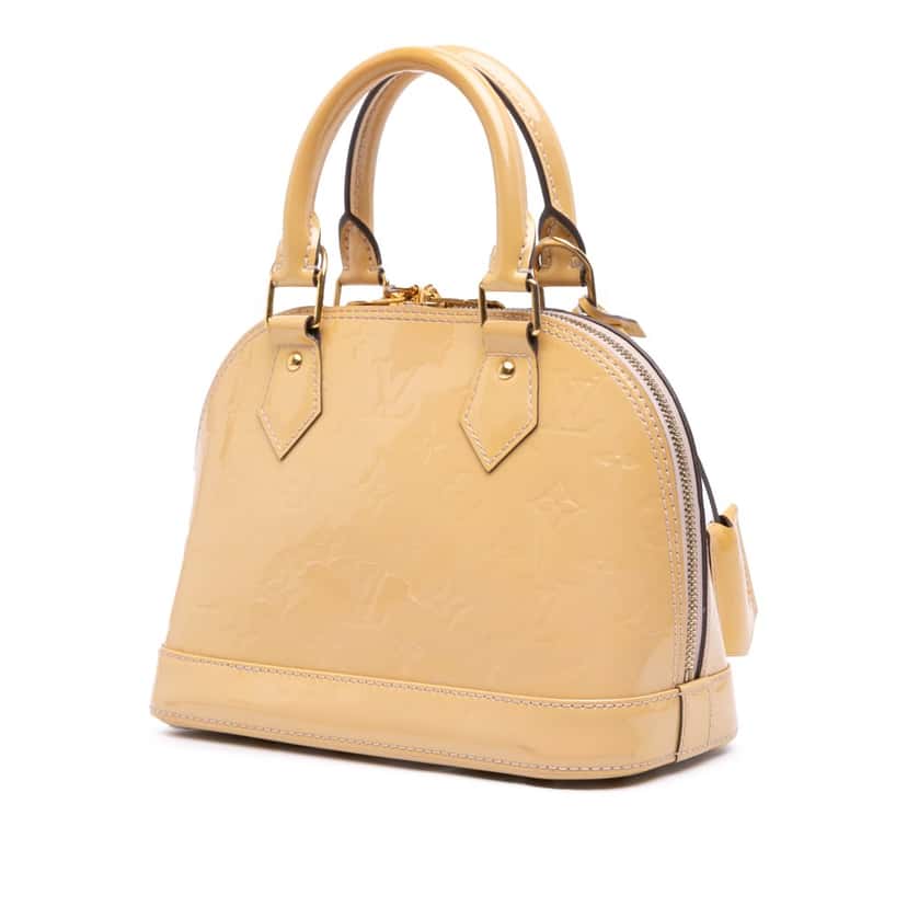 Louis Vuitton Monogram Vernis Alma BB Brown Leather Good condition - Back View