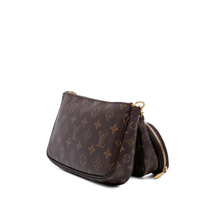 Louis Vuitton Monogram Multi Pochette Accessoires Brown Canvas Good condition - Back View