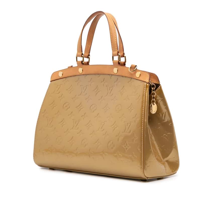 Louis Vuitton Monogram Vernis Brea MM Gold Leather Good condition - Back View